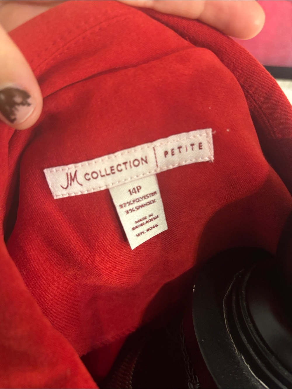 JM Collection Red  Zip-Front Jacket - Picture 3 of 9